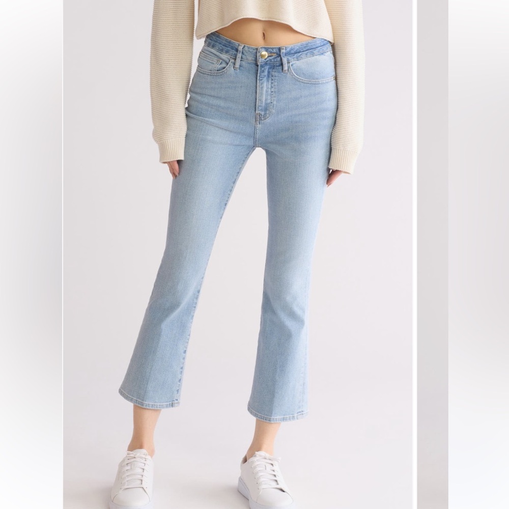 Frame Denim Blue Cropped Ankle Jeans